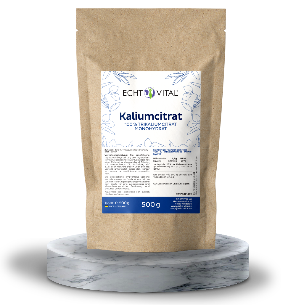 Kaliumcitrat Pulver - ECHT VITAL Premium Qualität